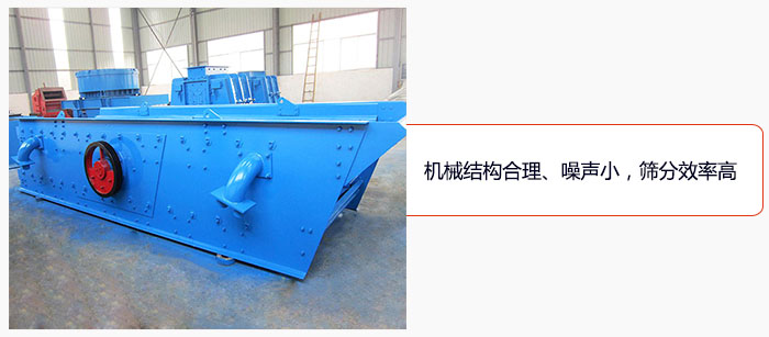 圓振動(dòng)篩結(jié)構(gòu)合理、噪聲小,篩分效率高